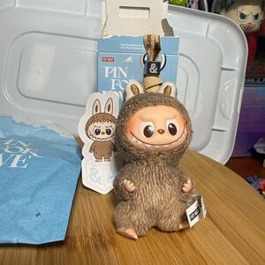 POP MART Labubu The Monsters Pin For Love Series Mini Vinyl Plush Doll Pendant &